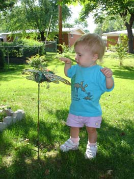 Meghan with Darla's dragonfly
