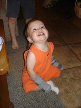 Meghan with Jack's socks